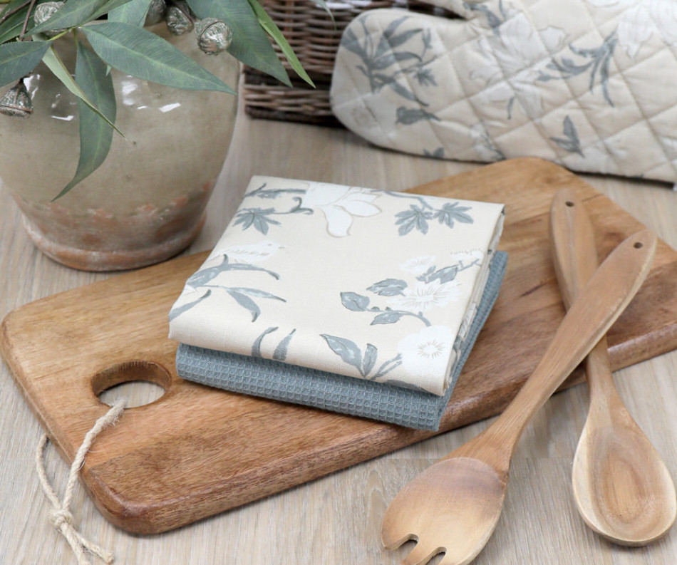 Set 2 Cream Larkhill Tea Towels