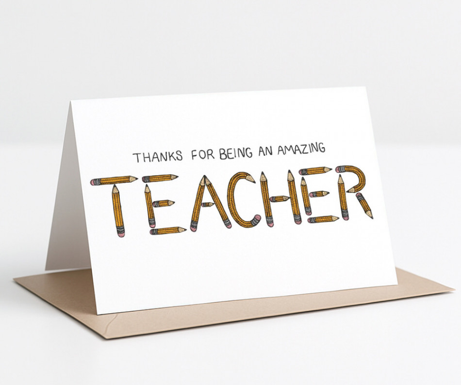 Amazing Teacher Card