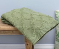 Otway Sage Green Throw Blanket
