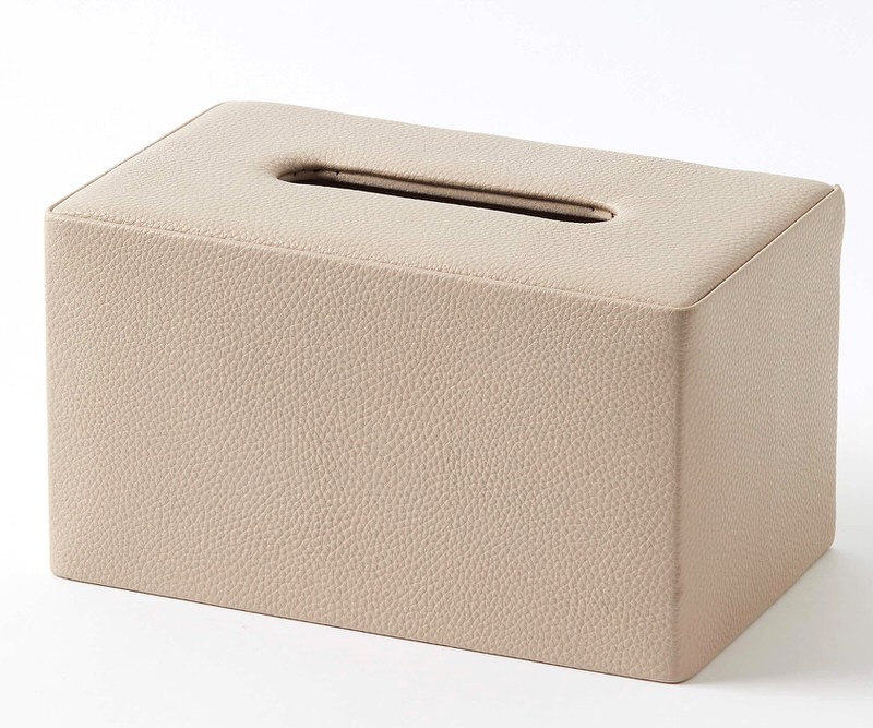 Ashley Blush Leather Tissue Box Cover