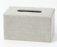 Penfold Grey Linen Tissue Box Cover
