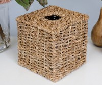 Hastings Square Seagrass Tissue Box Holder