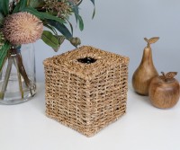 Hastings Square Seagrass Tissue Box Holder