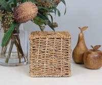 Hastings Square Seagrass Tissue Box Holder