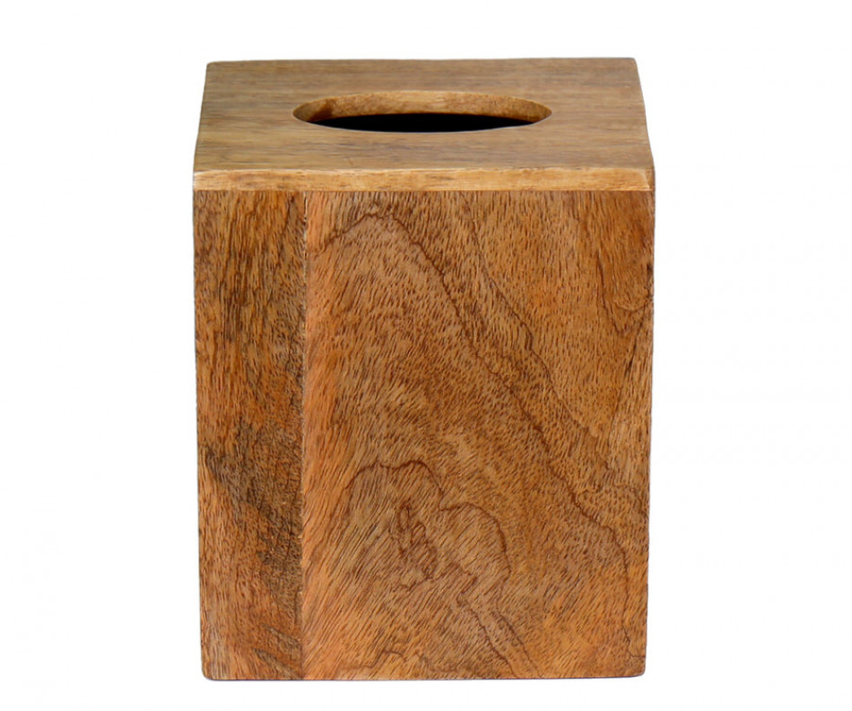 Carew Mango Wood Tissue Box Cover