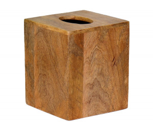 Carew Mango Wood Tissue Box Cover