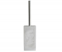 Parker White Resin Toilet Brush Holder