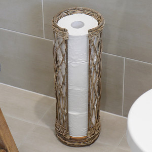 Wicklow Rattan Toilet Roll Holder, decorative home accessory