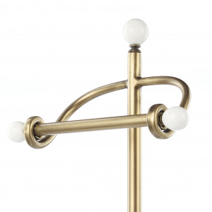 Kingsley Toilet Roll Holder Antique Gold, a functional household accessory for display or organisation