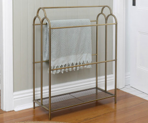 Kingsley Towel Rack Antique Gold