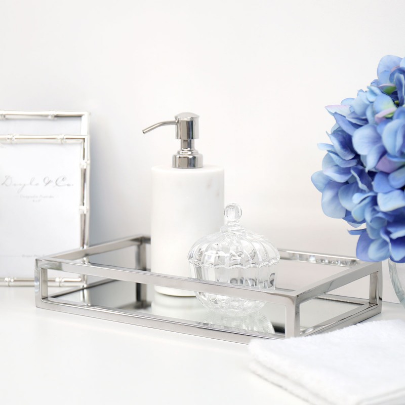 Charlton Rectangle Mirror Tray Vanity Tray