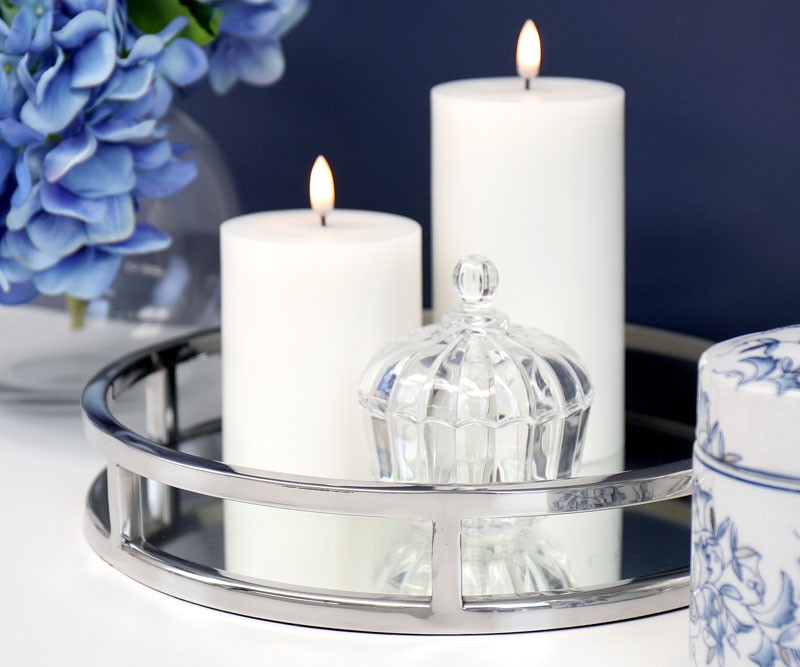 Audrey Deco Round Mirror Tray