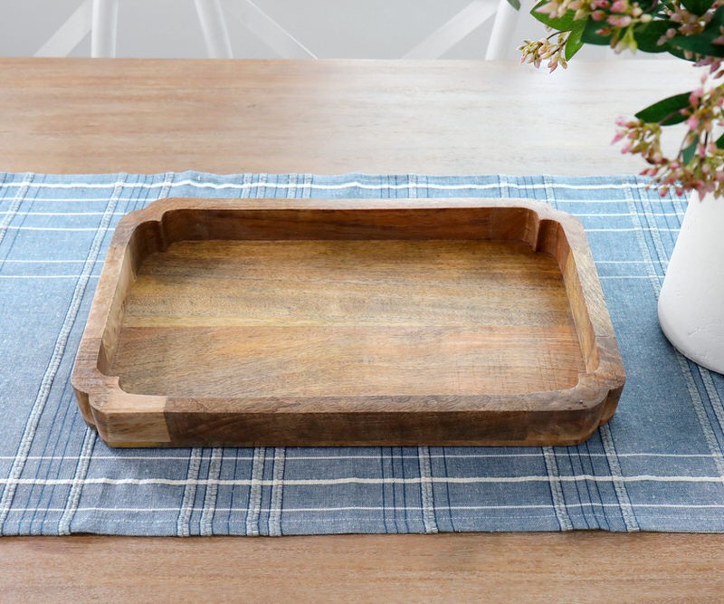 Penrose Wood Tray Scalloped Corners Home Decor Online New Arrivals