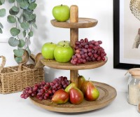 Hunter 3-Tier Wooden Tray Stand