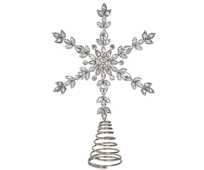 Marquise Gemstone Snowflake Tree Topper