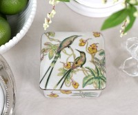 Emerald Hummingbird Trinket Box