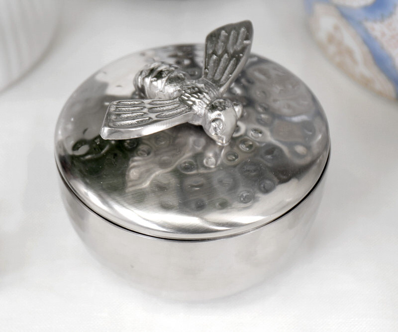 Lorenzo Silver Bee Trinket Box