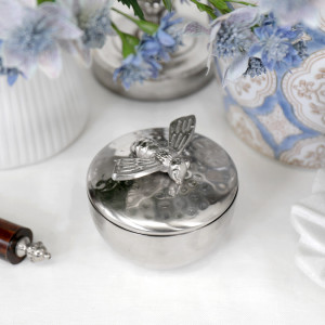 Lorenzo Silver Bee Trinket Box, highlighting the product's distinctive form and defining design