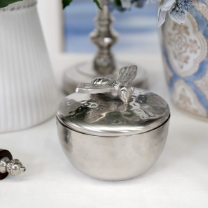 Lorenzo Silver Bee Trinket Box