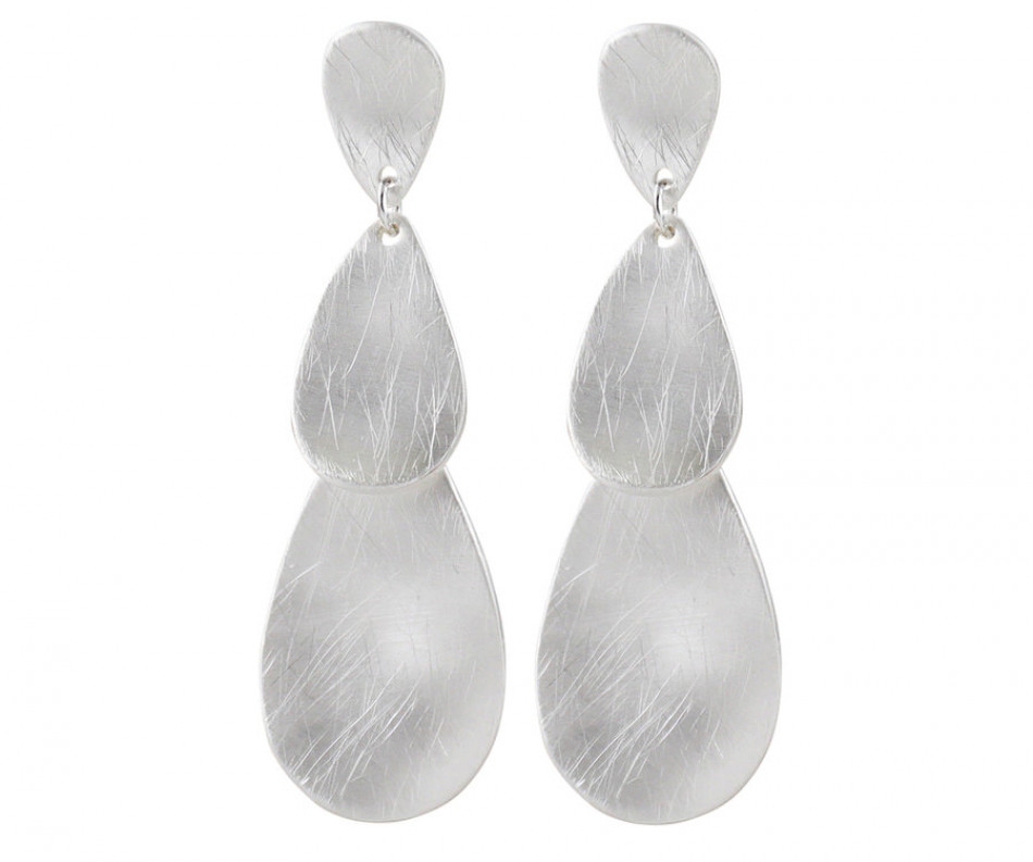 Carolina Silver Statement Drop Earrings, a jewellery accessory for personal styling