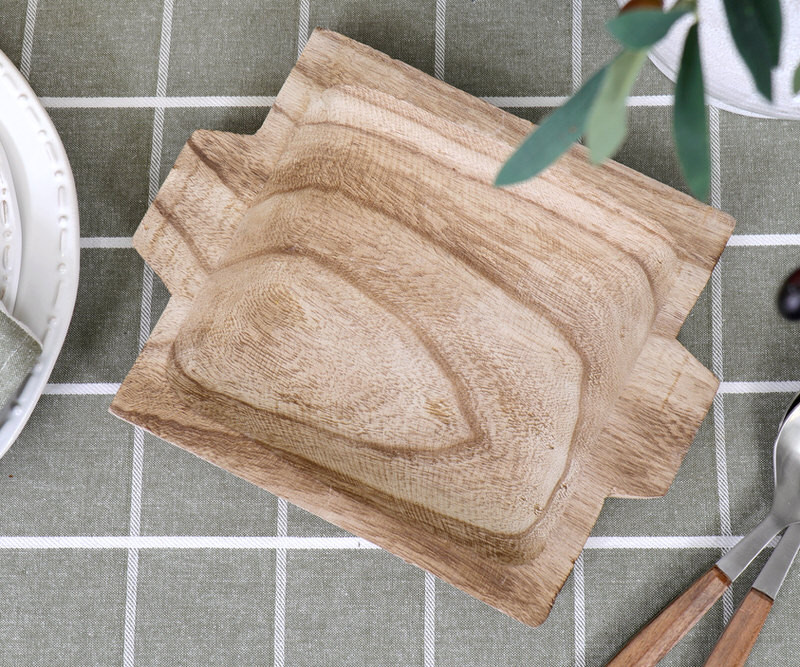 Large Welby Carved Wooden Dish