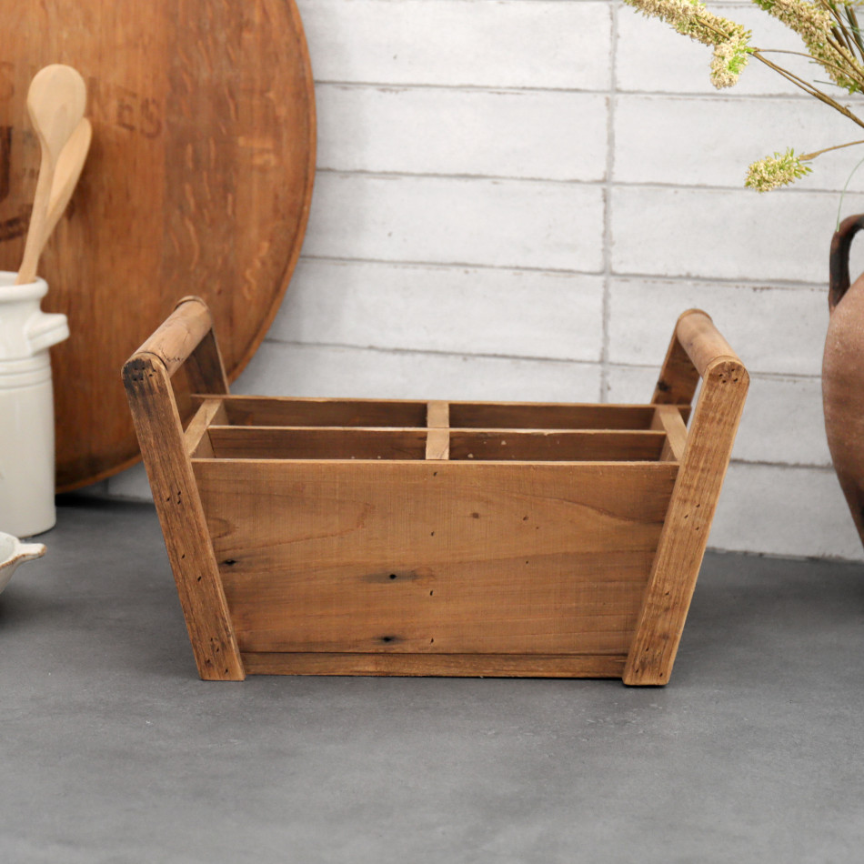 Mowbray Wooden Trug - 4 Compartments, decorative home accessory