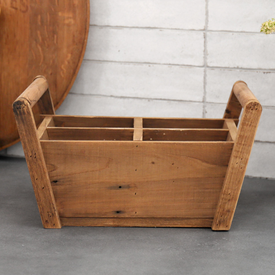 Mowbray Wooden Trug - 4 Compartments, shown as a standalone product for clear identification