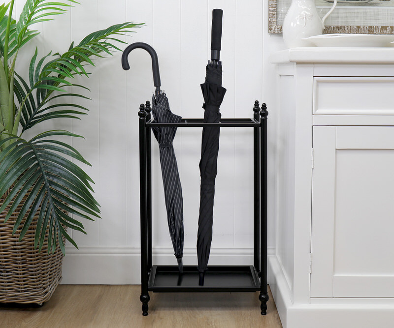 Regents Park Black Metal Umbrella Stand