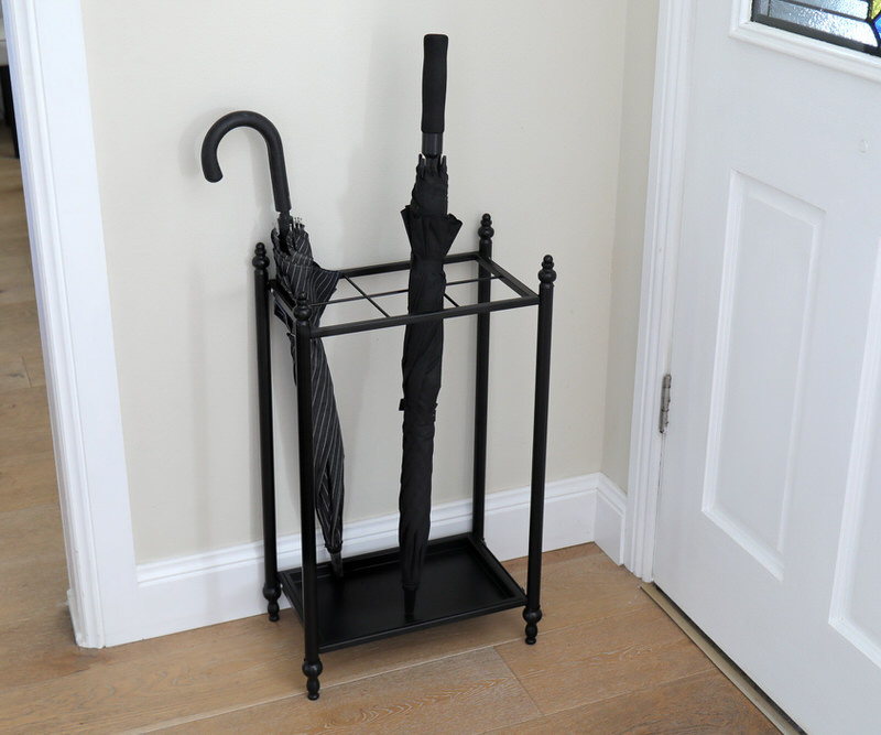 Regents Park Black Metal Umbrella Stand