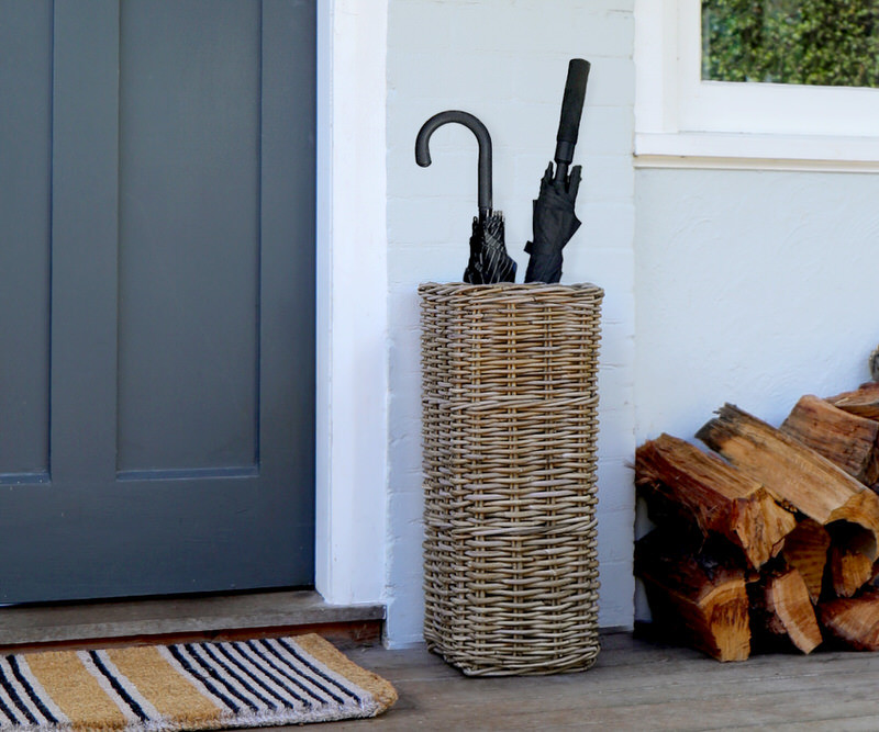 Paddington Rattan Umbrella Holder - Square