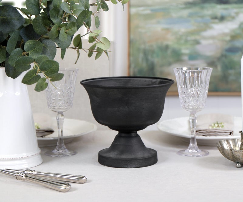 Chatsworth Black Metal Urn