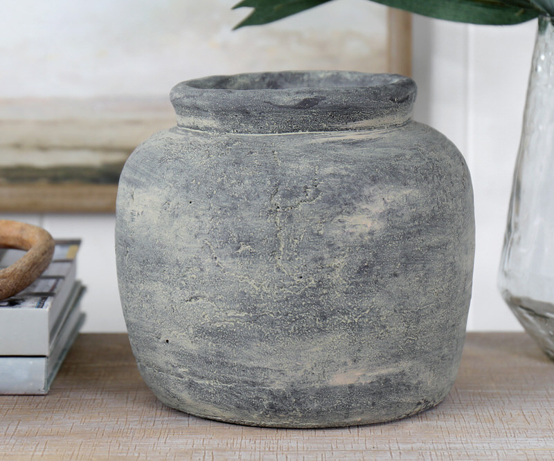 Mandurah Charcoal Grey Vase - Large