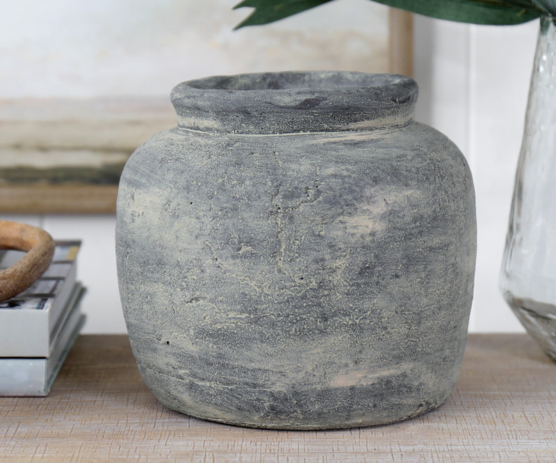 Mandurah Charcoal Grey Vase