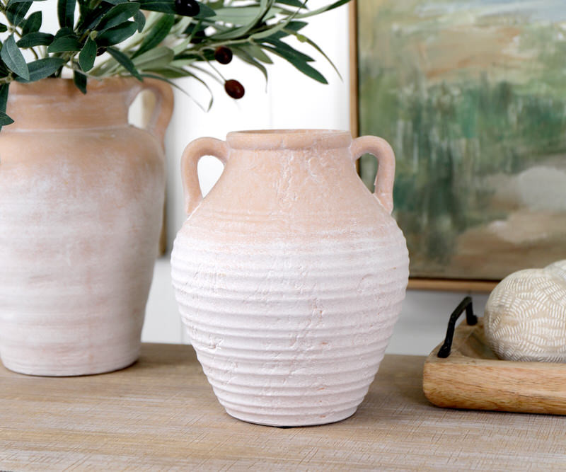Caterina Amphora Terracotta Vase