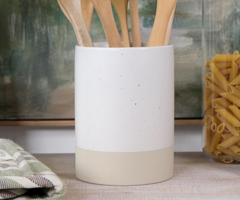 Bristol White Utensil Holder - Gorgeous Utensil Holders