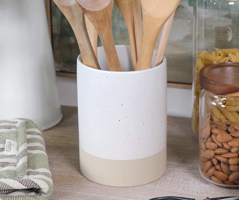 Bristol White Utensil Holder - Gorgeous Utensil Holders