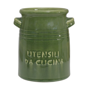 Cucina Green Utensil Holder