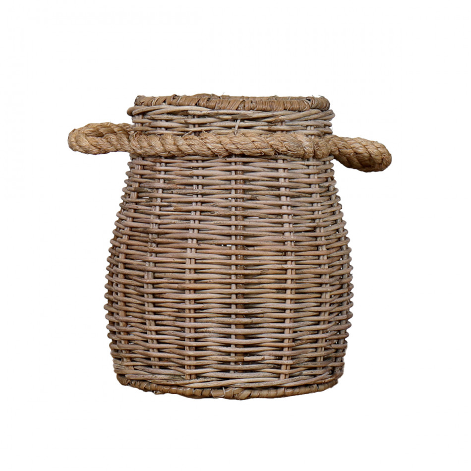 Breton Rattan Utensil Holder, a functional utensil for kitchen or household use