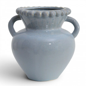 Chelsea Sky Blue Vase, a decorative vessel for flowers or tabletop styling