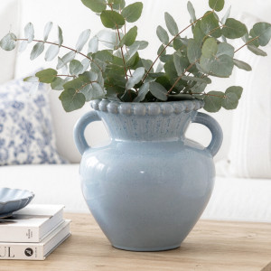 Chelsea Sky Blue Vase, decorative planter or flower display