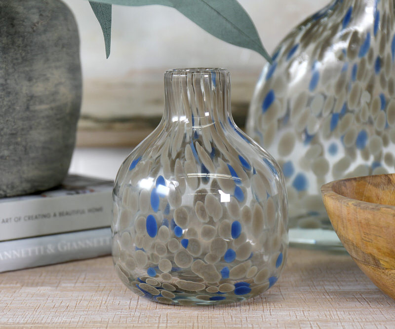 Blue Biscay Glass Vase - Small