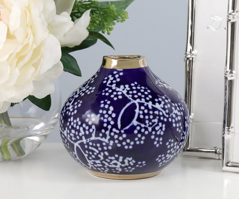 Carina Midnight Blue Bud Vase