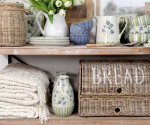 Isobel Blue Floral Vase