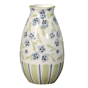 Isobel Blue Floral Vase, a decorative vessel for flowers or tabletop styling