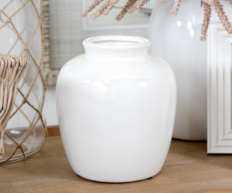 Clara Ceramic Vase - Cream