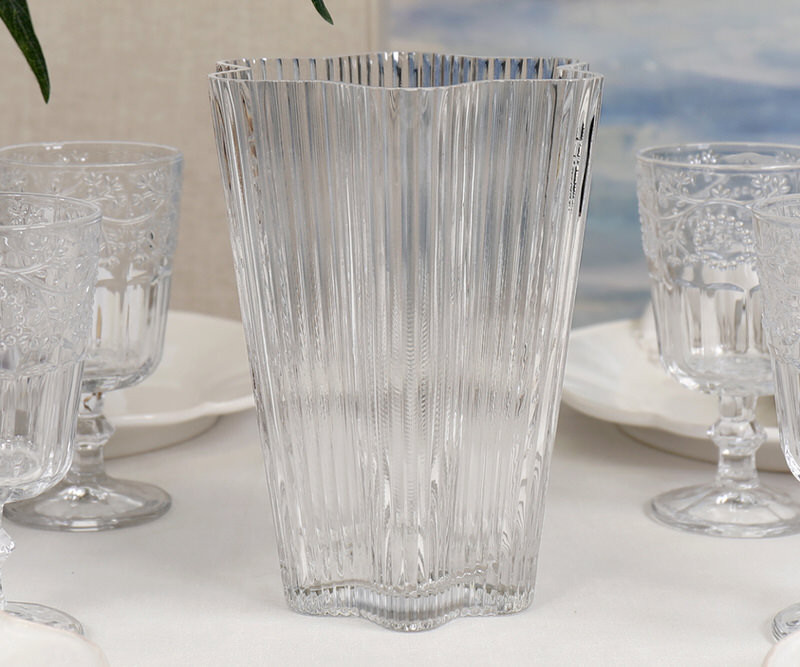 Figaro Fluted Glass Vase