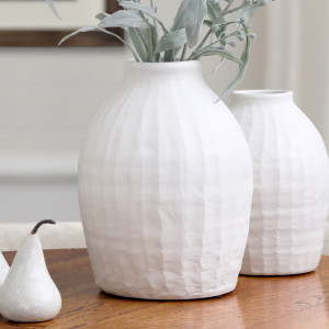 Large Lisbon White Vase