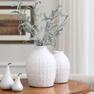 Large Lisbon White Vase