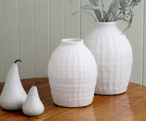 Large Lisbon White Vase