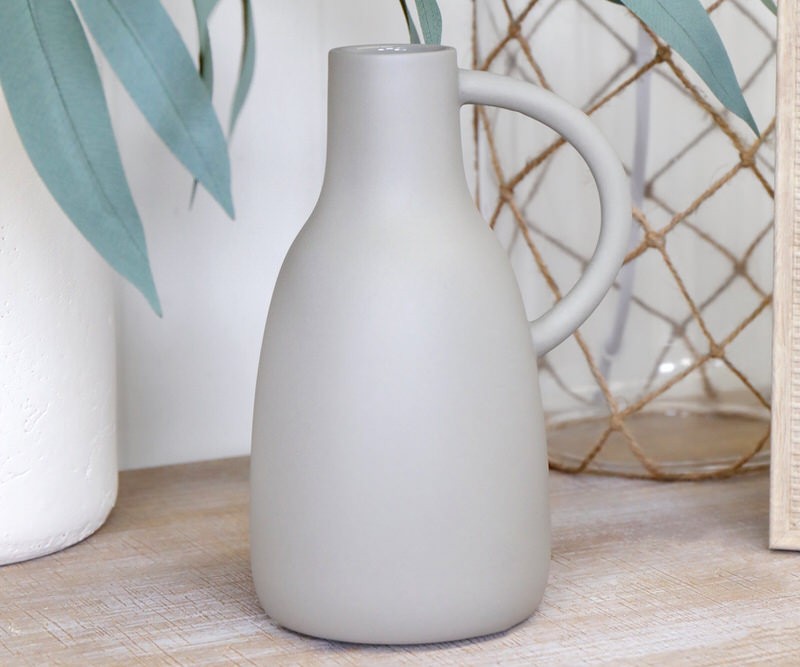 Elka Jug Vase - Smoke